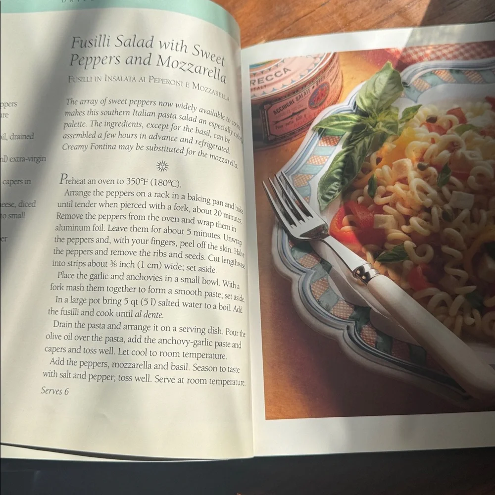 Williams Sonoma Kitchen Library Pasta Cookbook - Red and Green Cover